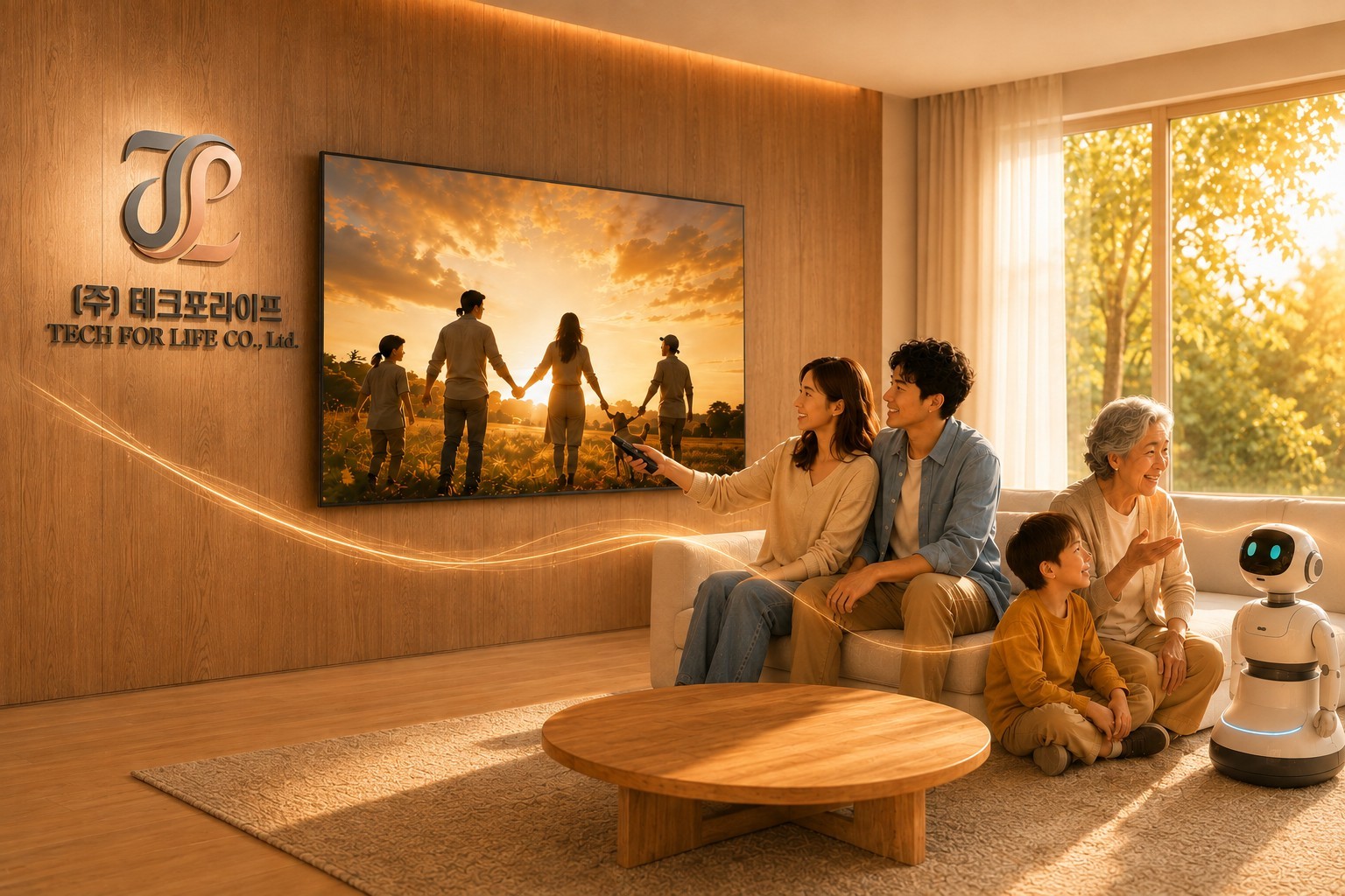 Tech For Life Co.,Ltd. enhances convenience and happiness through revolutionary technology in displays, control systems, and robotics. 회사 첫 배경 원본